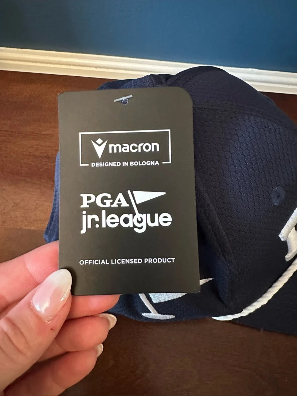 NWT Macron PGA Jr. League Navy Golf Hat